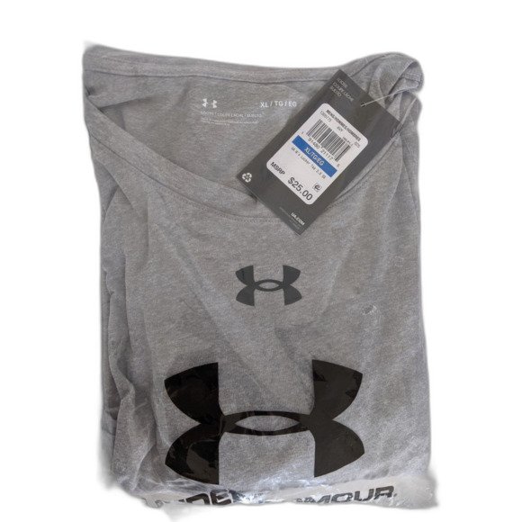 Men's Under Armour Light Gray Performance Athletic T Shirts, Various Sizes NWT - Picture 1 of 2